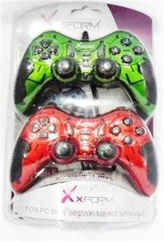 Xform double shock Game Contoller - red and green - XF-PC06