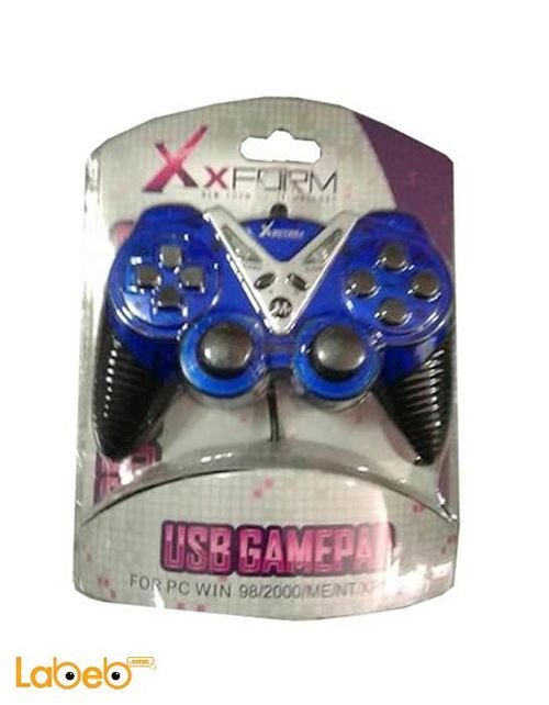 XForm USB Single game controller - blue color - XF-PC08