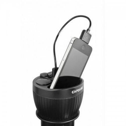 Capdase Car Cup Holder Charger - black - 3.4A - CA00-C101