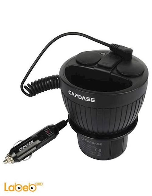 Capdase Car Cup Holder Charger - black - 3.4A - CA00-C101