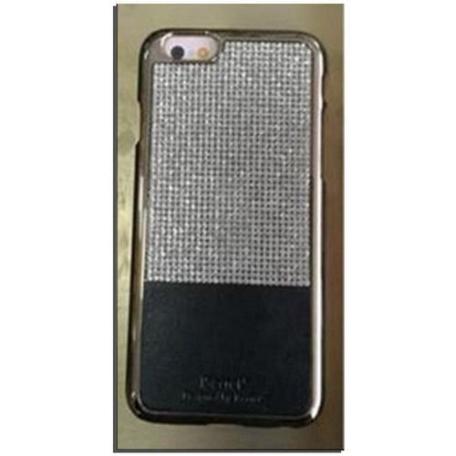 Mobile back cover - for iPhone 6S - Black with silver stones