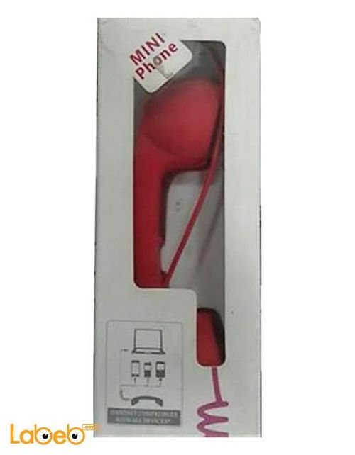 Headphone - desktop phone design - Red color