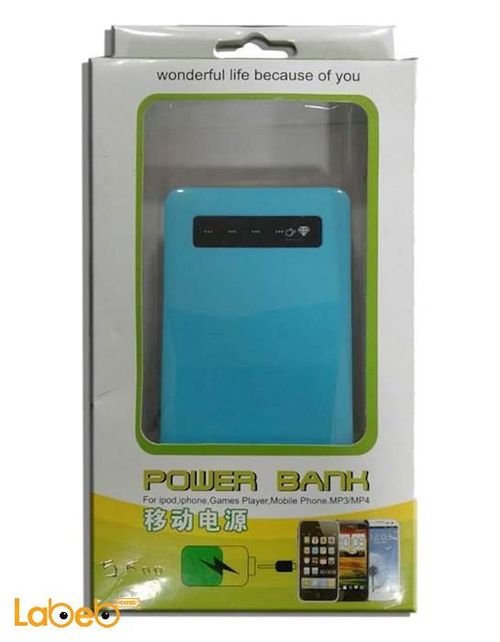 Mobilea Power Bank - charges 6 different devices - blue color