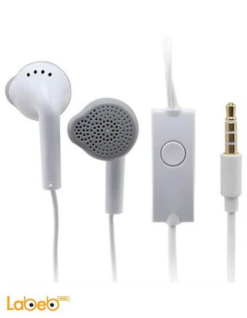Samsung earphones - with microphone - white color - EHS61ASFWE