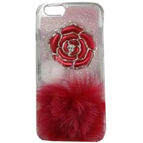 Iphone 6S protective case - Pink color - Red rose - Red kush