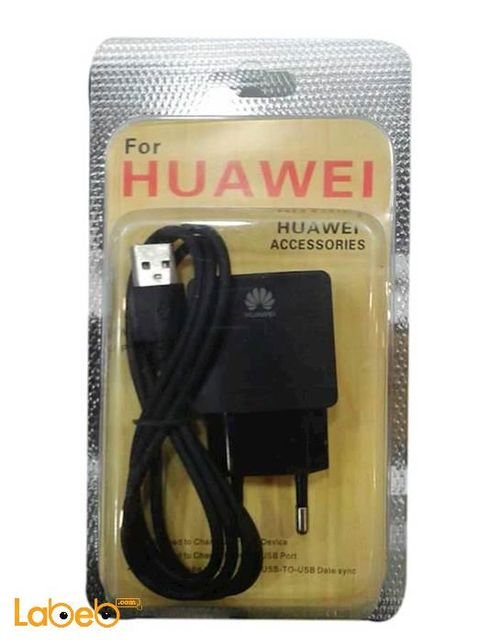 Huawei charger - Data cable and charge port - USB - Black color