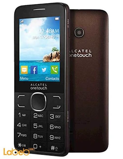 Alcatel 2007 mobile - 16MB - 2.4inch - brown color - 2007 D