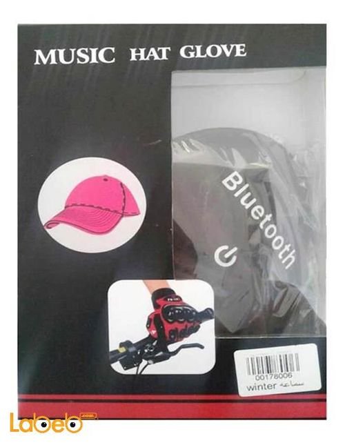 Bluetooth Music Hat And Glove - Against water - black