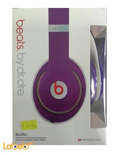 Monster mobile headphone - for mobile devices - purple color