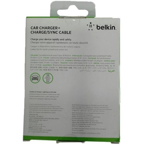 belken Universal Car Charger+chargsync cable - for iphone/ipad
