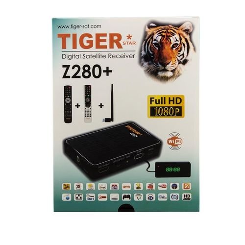 رسيفر تايجر Z280 بلس - كامل الوضوح 1080 بكسل - منفذين USB