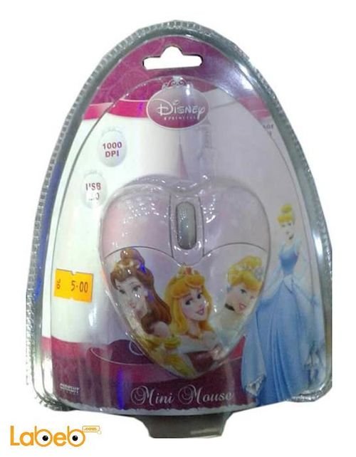 Disney princess mini optical mouse - Pink - USB - DSY MM212