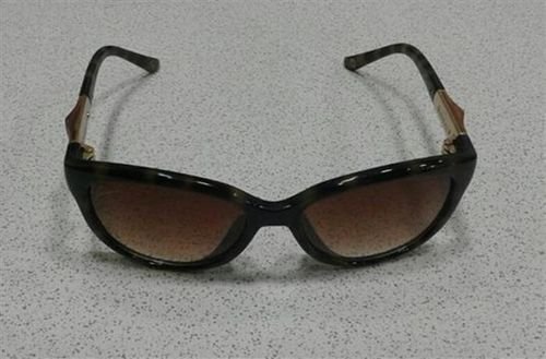نظارات شمسية جوتشي - تقليد 1 - اطار اسود - عدسة عسلية