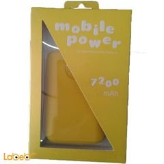 Ebai Power bank - Compatible with all devices - 7200mAh - Yellow