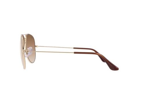 نظارات شمسية ريبان - اطار ذهبي - عدسة بنية - RB3025