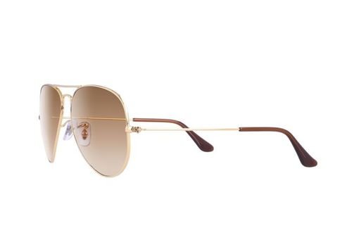 نظارات شمسية ريبان - اطار ذهبي - عدسة بنية - RB3025
