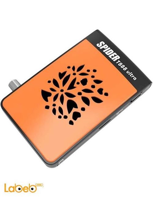 رسيفر سبايدر T888 ultra - واي فاي - برتقالي - T888 ultra iptv
