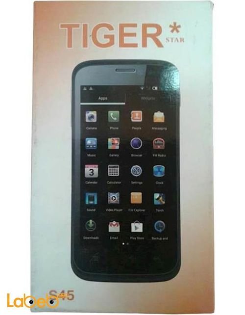 Tiger S45 smartphone - 4GB - 4.5inch - 5MP - Black color
