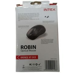 Intex optical mouse - black - 800DPI - IT-OP105 - usb intex robin
