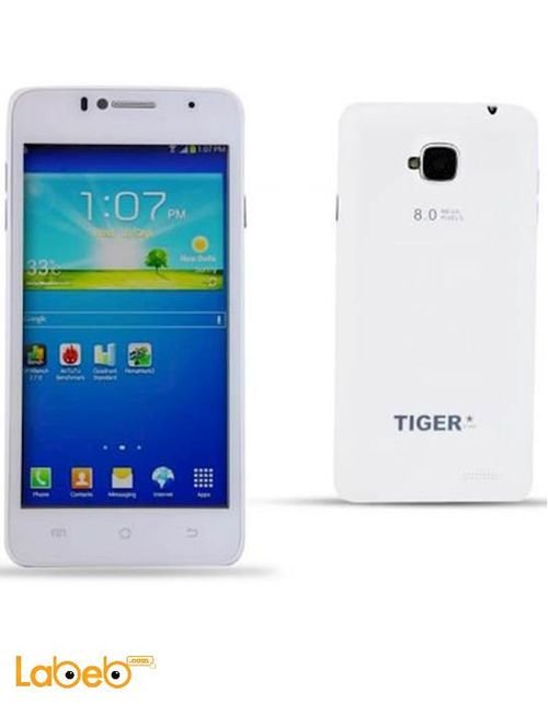 Tiger S52 smartphone - 8GB - 5inch - White color