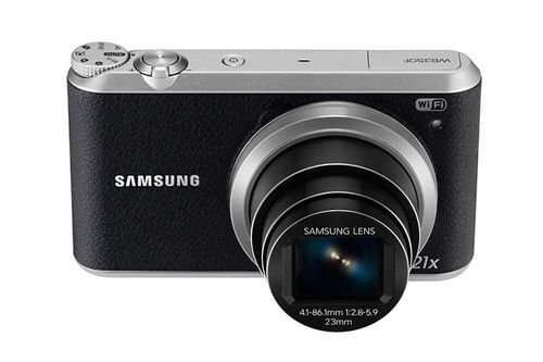 Samsung digital camera - 16.3MP - Zoom 21x - Black - WB350F