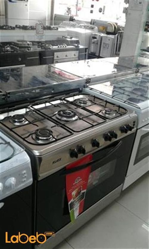 Klass 5 burner Gas Cooker with Oven - 60x90cm - silver - TG-6950