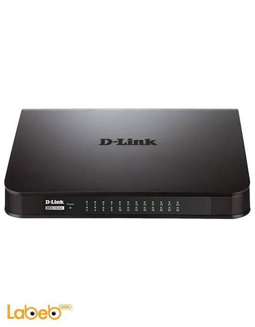 D-link Modem - 24 Lan ports - Ethernet Switch - Black - DES-1024A