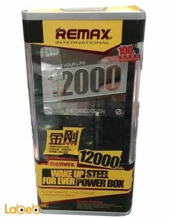 Remax Power bank - 12000mAh - Micro USB cable - USB port - Black