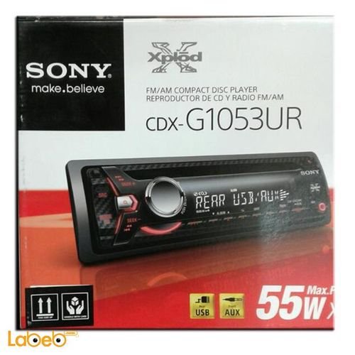 Sony car CD player - 4x55W output power - AUX - USB - CDX-G1053UR