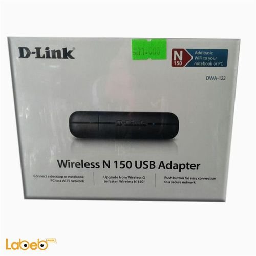D-LINK wireless N150 Usb Adapter - black color - DWA-123