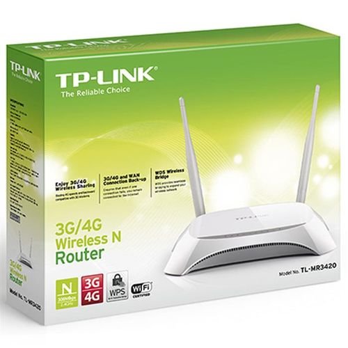 راوتر TP-Link لاسلكي - 300 ميجابايت - 3G/4G - موديل TL MR3420