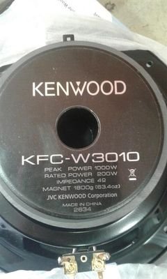 Kenwood car subwoofer speakers - 1000W - 30cm - KFC-W3010