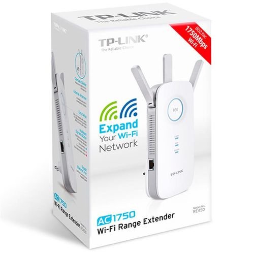TP Link AC1750 Wi-Fi Range Extender - white - model RE450