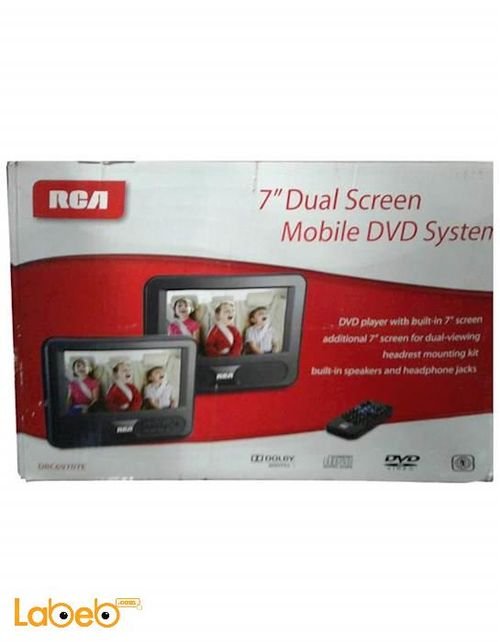 RCA mobile DVD system - dual 7 inch screen - DRC69707E