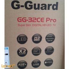 شاشة G-Guard led - حجم 32 انش - اسود - GG-32CE PRO