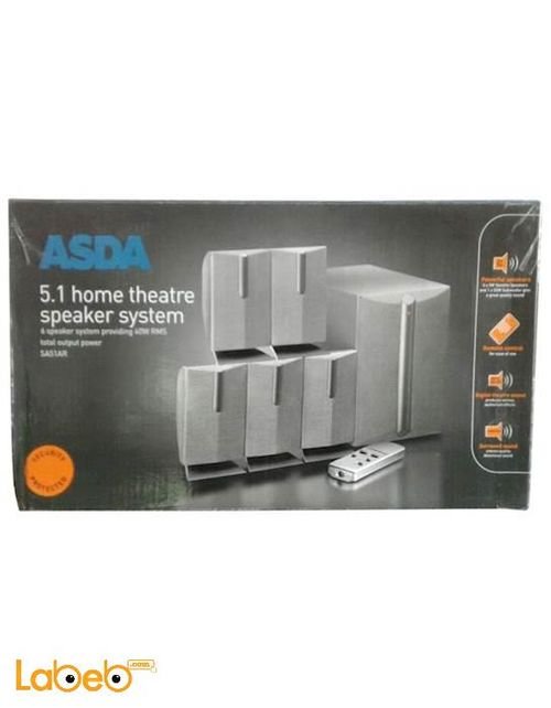 Asda Home theatre speaker system - 40W - Grey - SA51AR