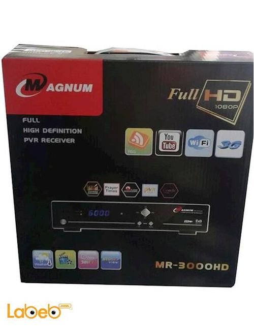 Magnum Receiver - 6000 channel - 1080p -WIFI - black - MR-3000HD