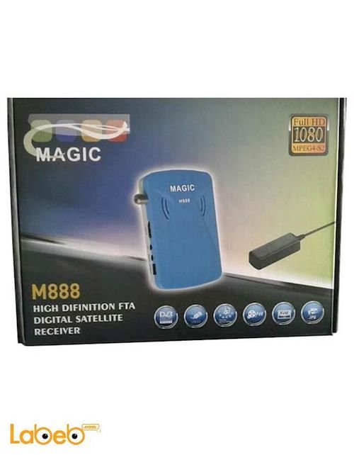 رسيفر ماجيك M888 - مدخل USB - فل اتش دي - 1080 بكسل - واي فاي