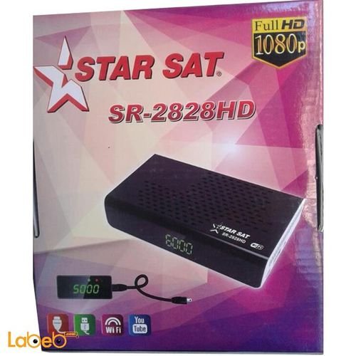 Star Sat Receiver - 6000 channel - 1080p - black - SR-2828HD