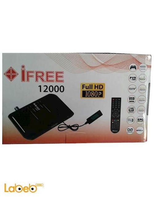 iFree 12000 Digital receiver - 4000 channel - 1080p - USB - black