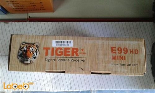 رسيفر تايجر E99 اتش دي ميني - دقة 1080 بكسل - ابيض - E99 HD MINI