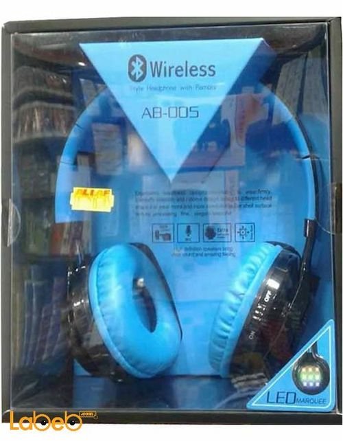Wireless Stereo Bluetooth V2.1 Headset - Blue - AB-005 model