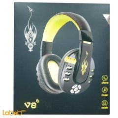 Wireless Super Bass Headphones - Bluetooth - Yellow - V8