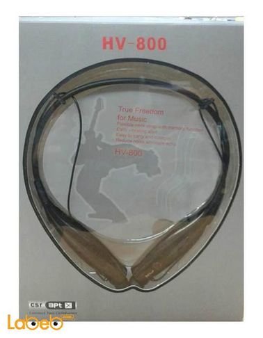 سماعات بلوتوث لاسلكية - صناعة صينية - لون اسود - HV-800