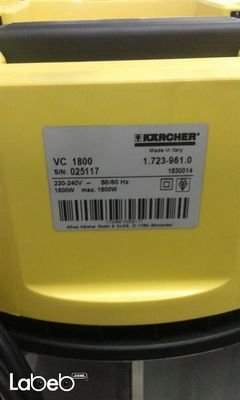 مكنسه كهربائية كارشر - 1800واط - 20 لتر - KARCHER VC 1.800