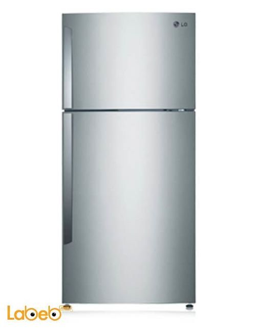 LG Top Mount Refrigerator - 22 CFT - 393l - steel - GLB-522