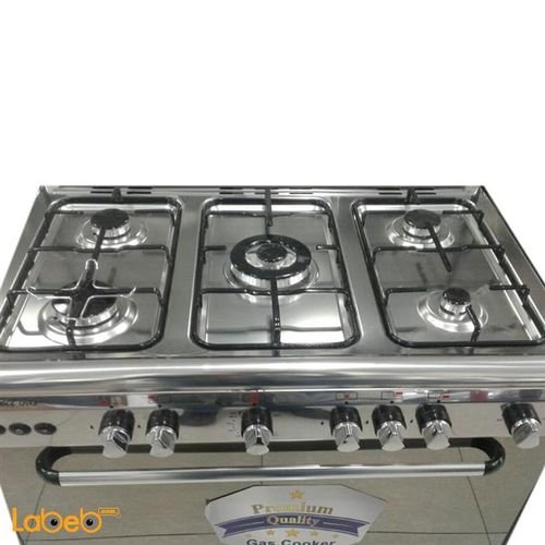 perfect gas 5 burner Gas Cooker with Oven - 60X90 cm - Stainless