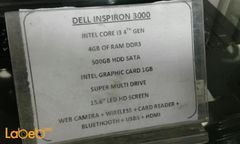 Dell Inspiron 15 3000 laptop - core i3 - 4GB - 15.6inch - Black