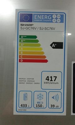 Sharp refrigerator top freezer - 627L - Silver - SJ-SC76V-SL