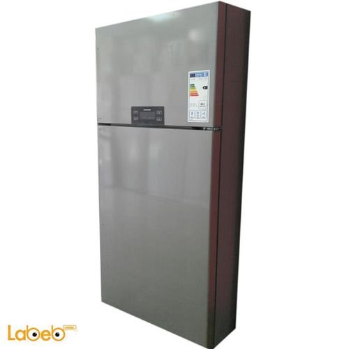 Daewoo Top Mount Refrigerator - 24CFT - 492L - silver - FR-651NTS
